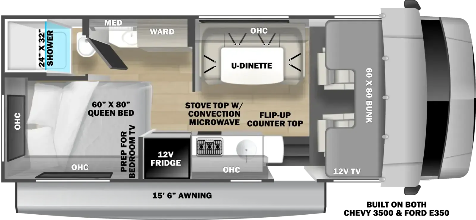 Forest River Solera 22N floor plan