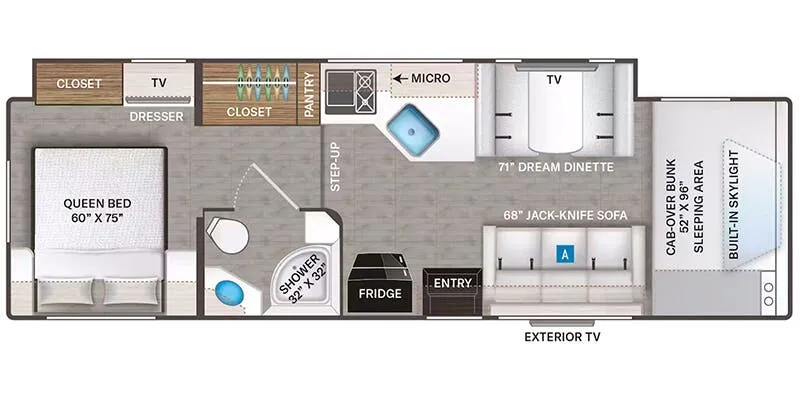 Thor Motor Coach Echelon WS31 floor plan