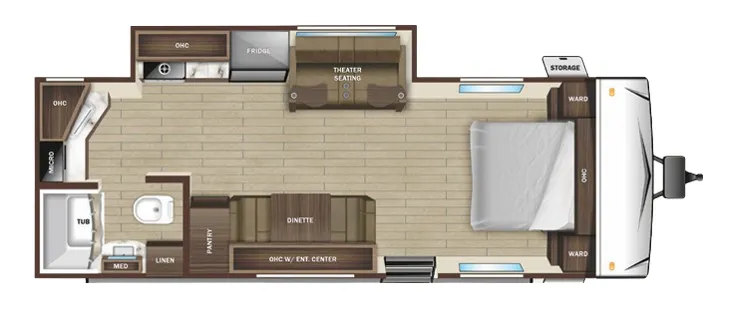 Starcraft Autumn Ridge 25FB floor plan
