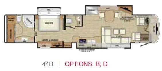 Entegra Coach Anthem 44B floor plan