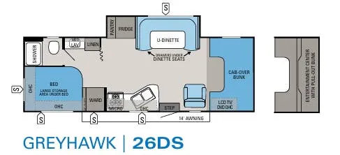 Jayco Greyhawk 26DS floor plan