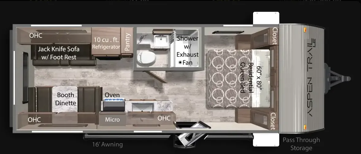 Dutchmen Aspen Trail LE 21RD floor plan