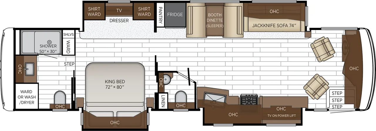 Newmar Northern Star 3709 floor plan