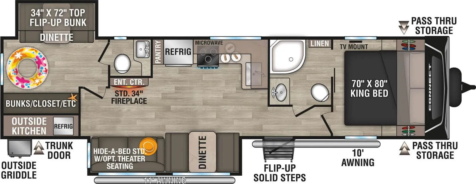 K-Z Connect C322BHK floor plan
