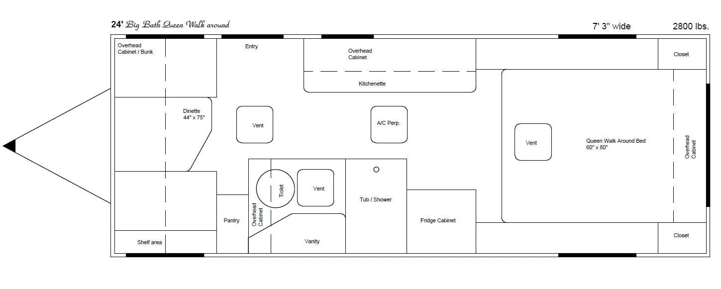 Taylor Coach Side Door 24 floor plan