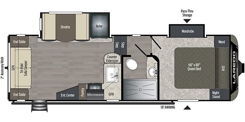 Keystone Laredo 255SRL floor plan