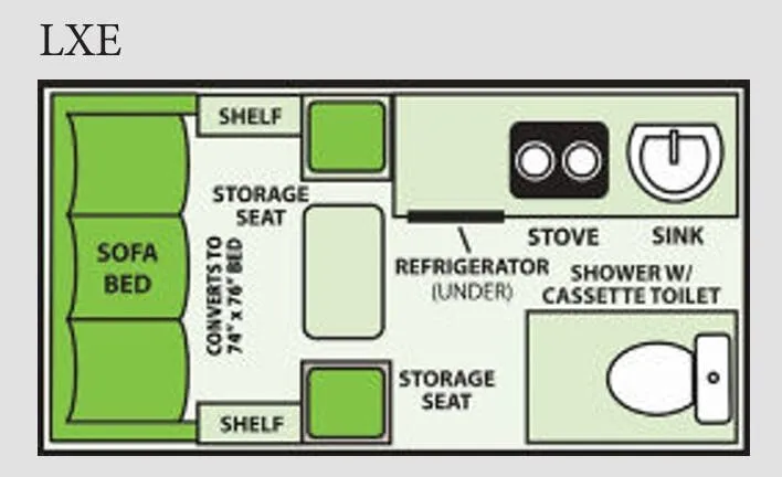 Aliner LXE BASE floor plan