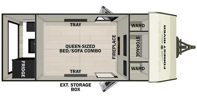 Forest River No Boundaries 10 Series NB10.4 floor plan