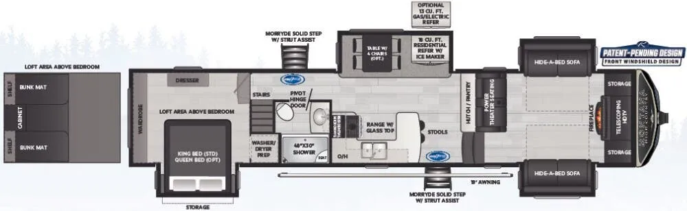 Keystone Montana High Country 377FL floor plan