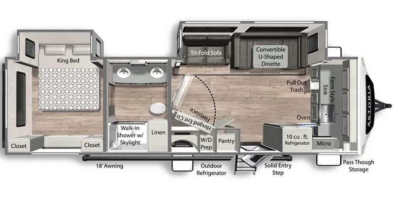 2026 Dutchmen Astoria 2913FK floor plan