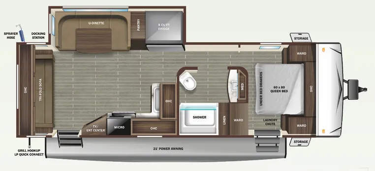 2023 Starcraft Super Lite 262RL floor plan
