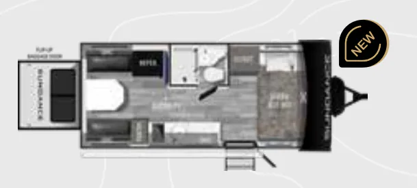Heartland Sundance 19HB floor plan