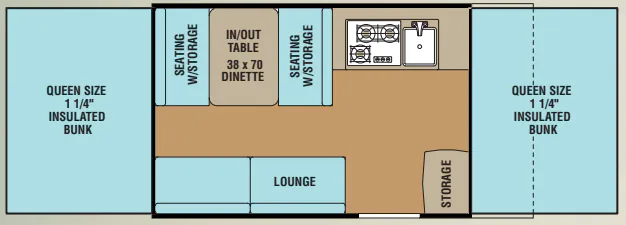 Forest River Viking Epic 2108ST floor plan
