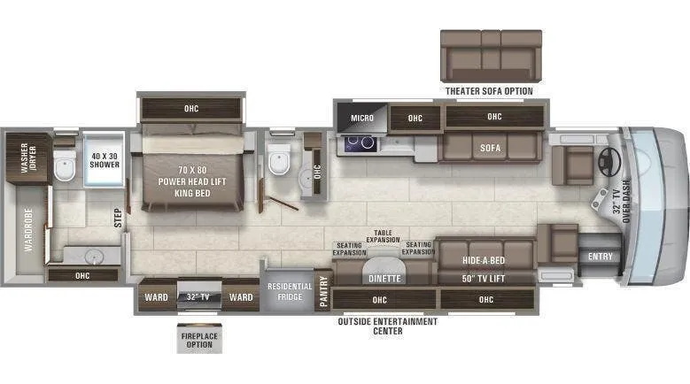 Entegra Coach Reatta XL 40Q2 floor plan
