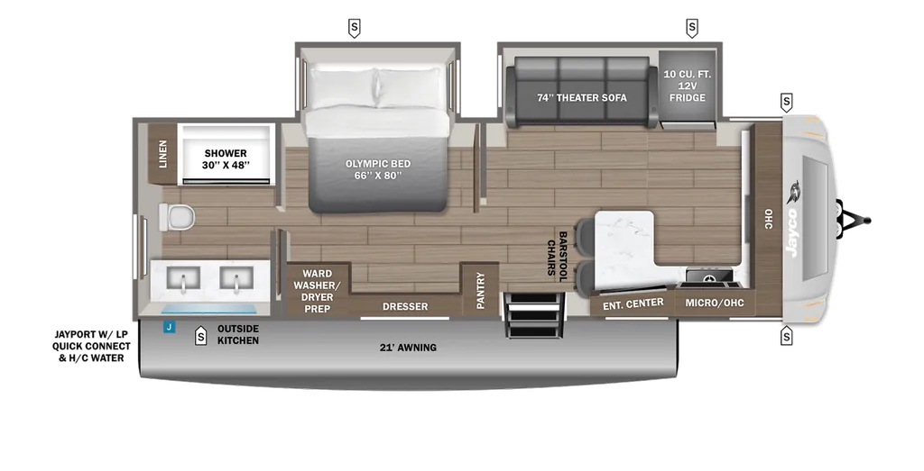2027 Jayco Eagle HT 265FKDS floor plan