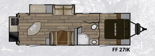 Cruiser RV Fun Finder 27 IK floor plan