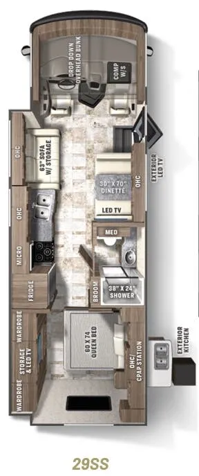 Coachmen Pursuit 29SS floor plan