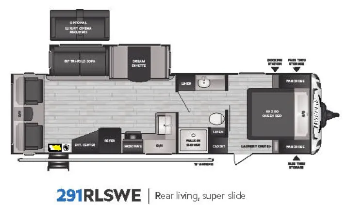 Keystone Bullet 291RLSWE floor plan