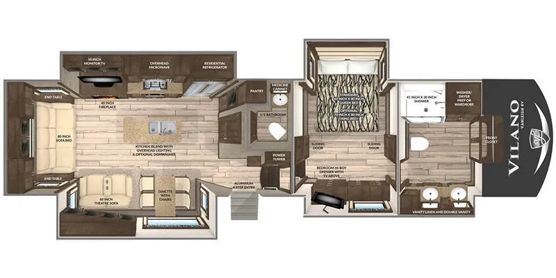 Vanleigh Vilano 369FB floor plan