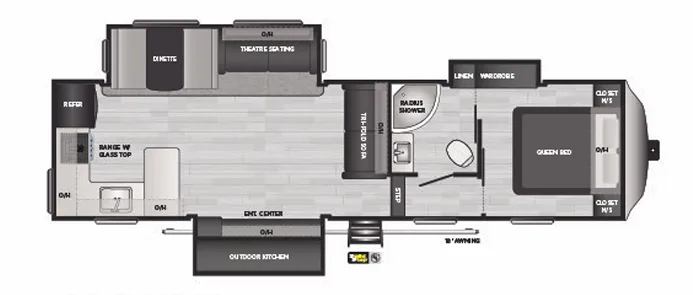 Keystone Springdale 302FWRK floor plan