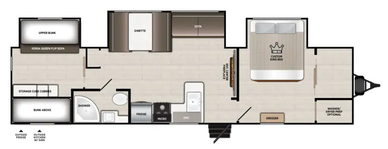 Forest River Wildwood 33TS floor plan