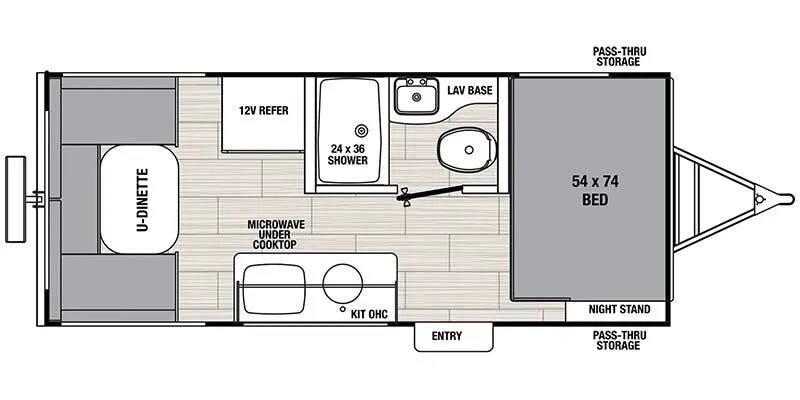 Coachmen Northern Spirit Bijou 16RDB floor plan