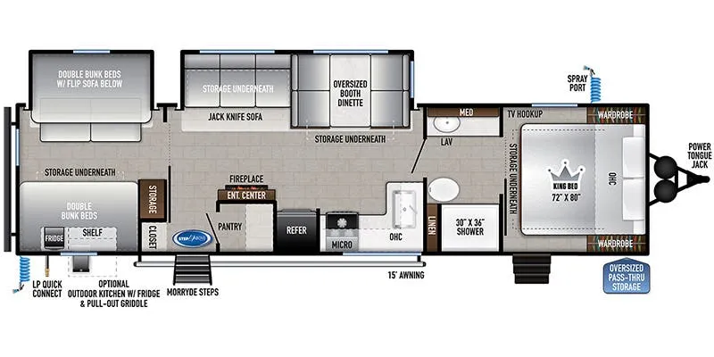 East to West Silver Lake 31KBH floor plan