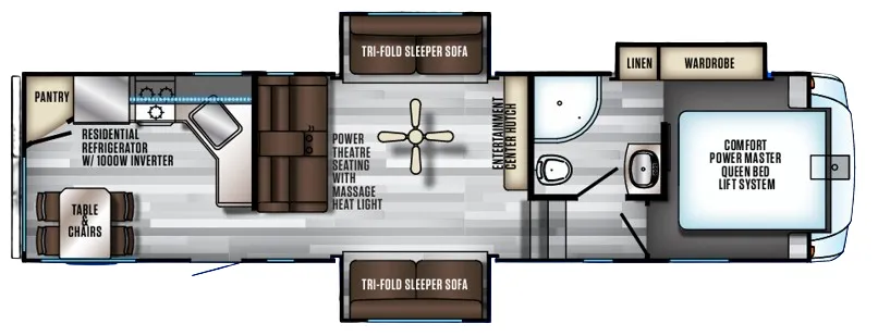 Forest River Cherokee Arctic Wolf 305ML16 floor plan