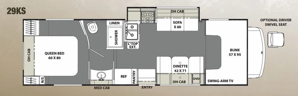 Coachmen Freelander 29KS floor plan