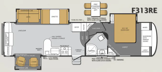 Forest River Wildcat Maxx 313RE floor plan