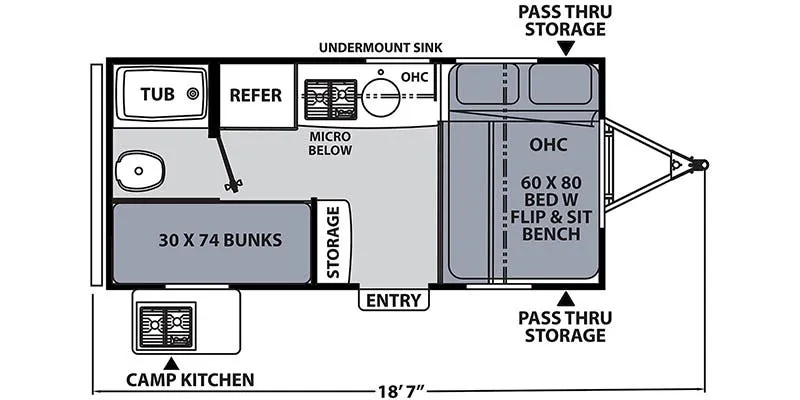 Coachmen Apex Tera 15T floor plan