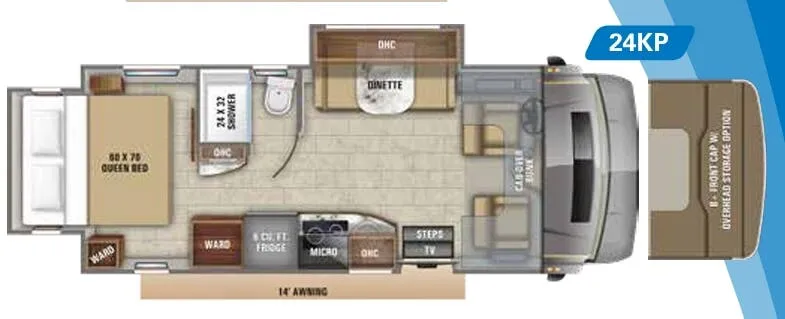 Jayco Melbourne Prestige 24KP floor plan