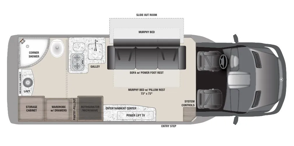 Airstream Atlas BASE floor plan
