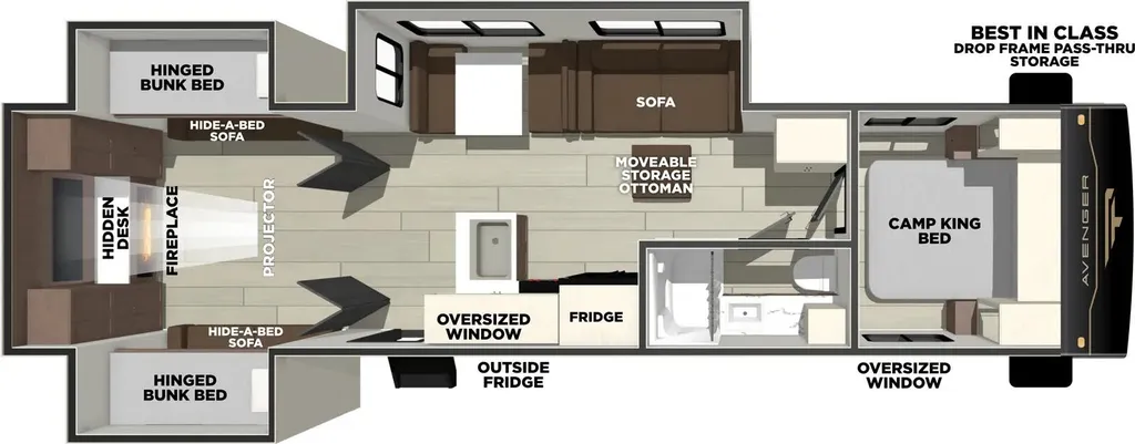 2026 Prime Time Avenger 30PO floor plan