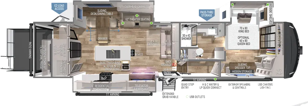 2024 Brinkley Model Z 3400 floor plan