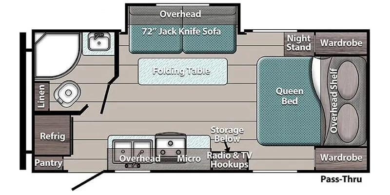 2026 Gulf Stream RV Conquest Ultra Lite 20RBS - Floor plan