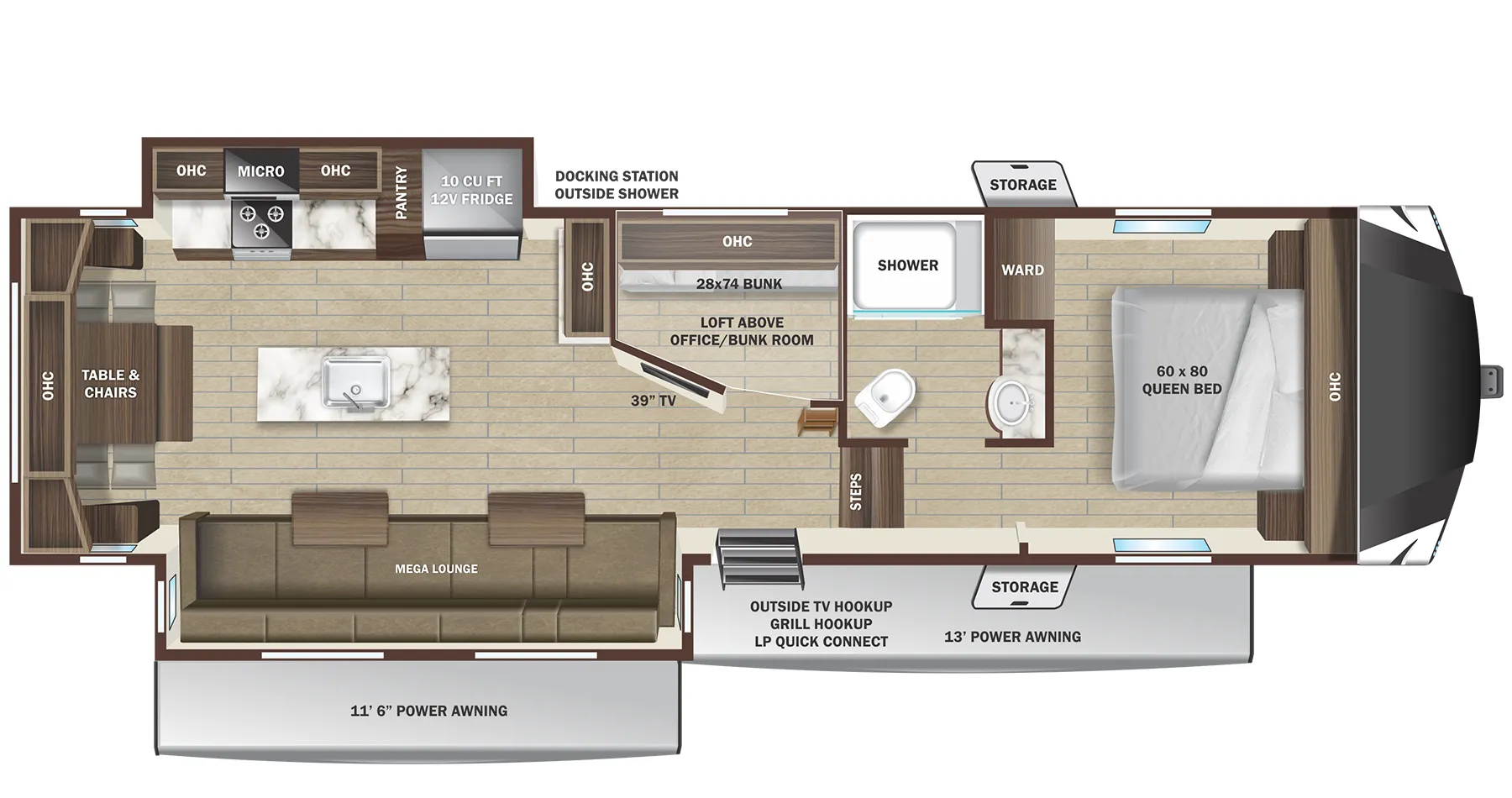 Starcraft GSL Light Duty 304BHS floor plan