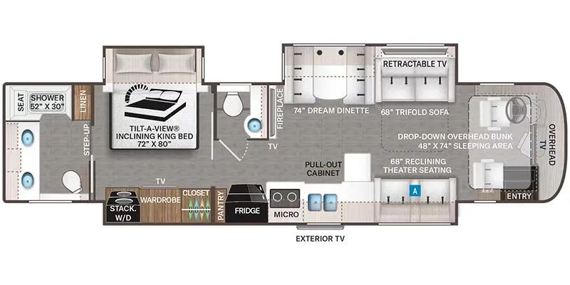 2026 Thor Motor Coach Aria 3901 - Floor plan