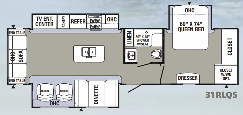 Palomino Puma 31RLQS floor plan