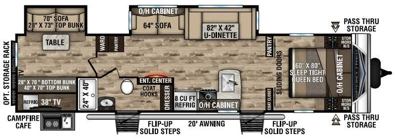Venture RV SportTrek ST332VBH floor plan