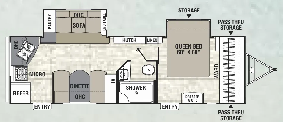 Coachmen Freedom Express Maple Leaf Edition 276 RKDSLE floor plan