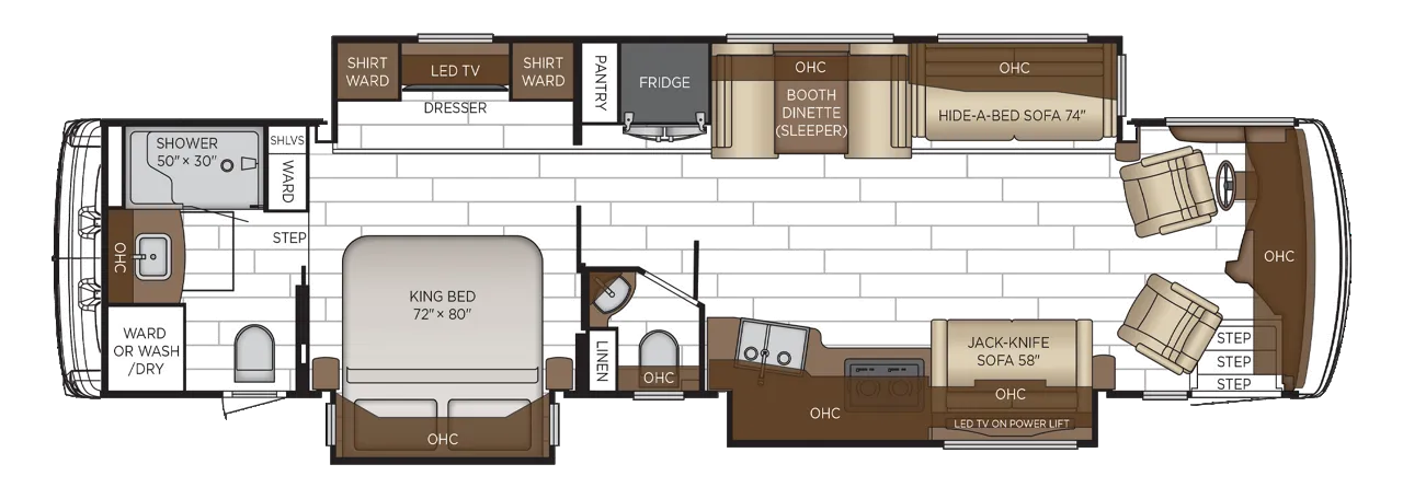 2026 Newmar Dutch Star 3836 - Floor plan