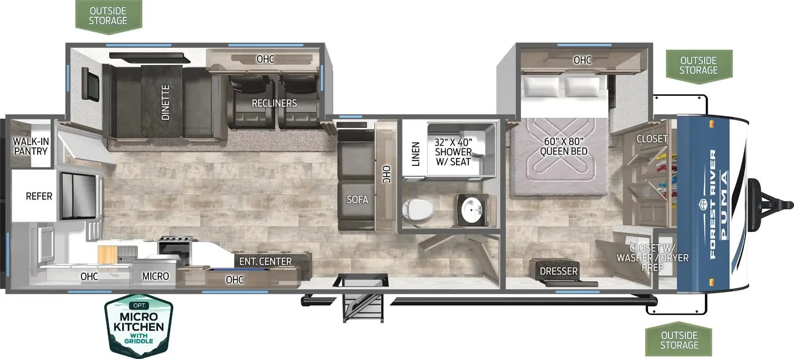 Palomino Puma 30RKQS floor plan