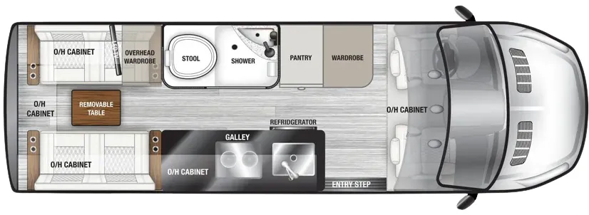 OGV Luxury Coach VTOUR Ford 2TBFTA floor plan