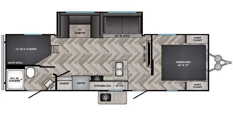 2024 CrossRoads Zinger ZR270BH - Floor plan