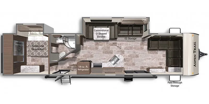 Dutchmen Aspen Trail 3680FLDS floor plan