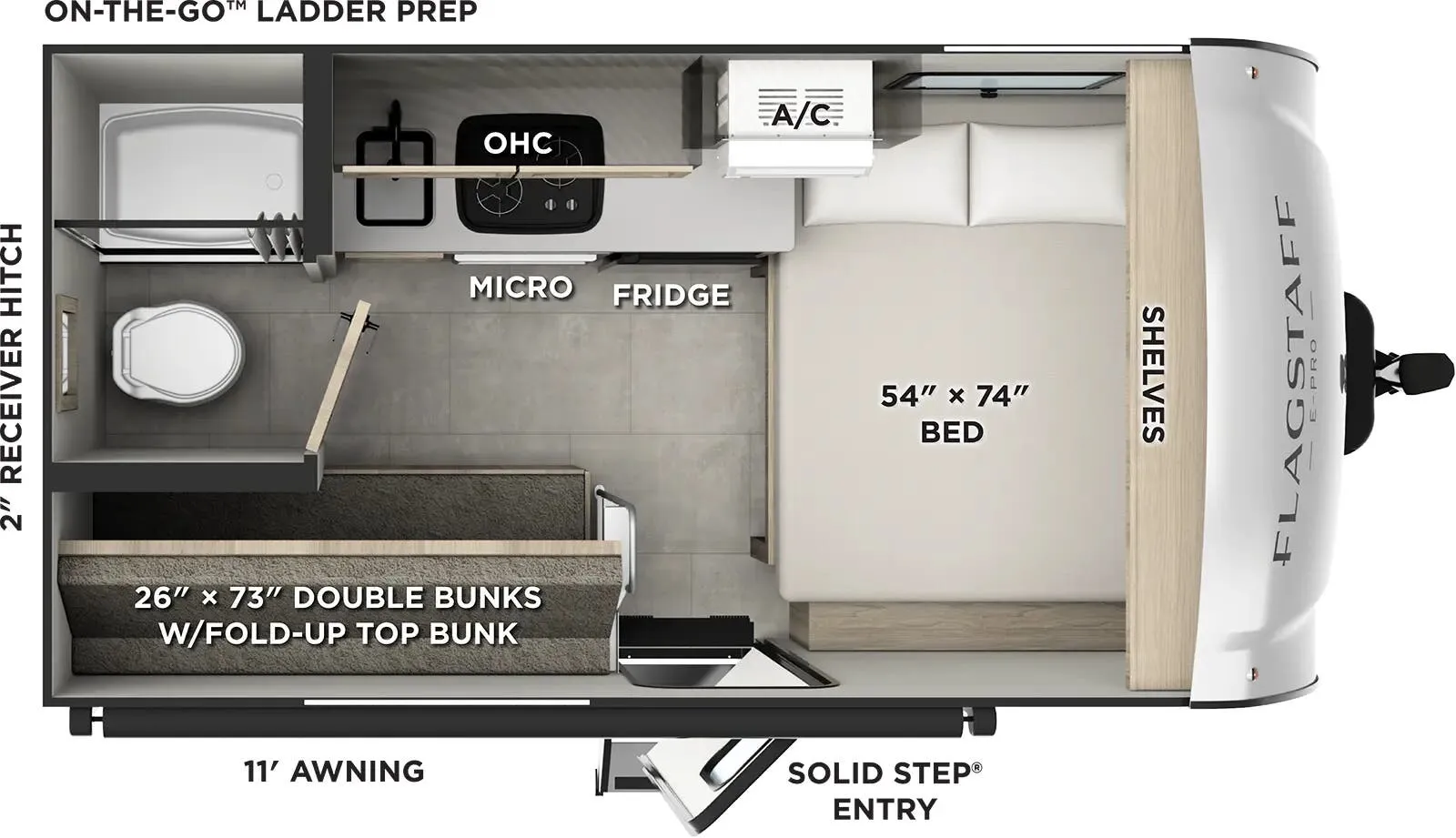Forest River Flagstaff E-Pro E13LE floor plan