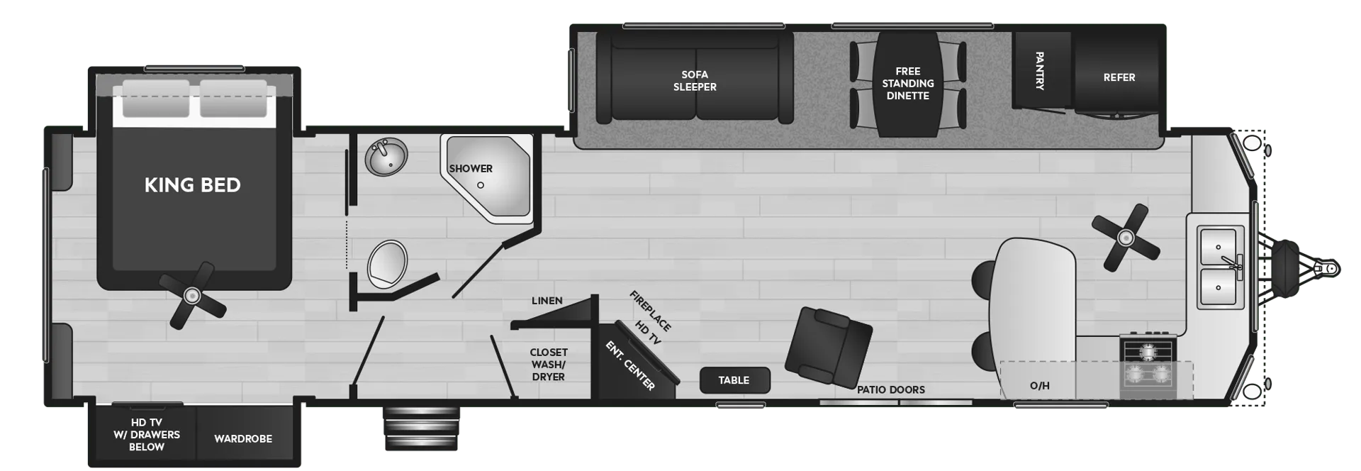 2024 Keystone Residence 401FKSS - Floor plan
