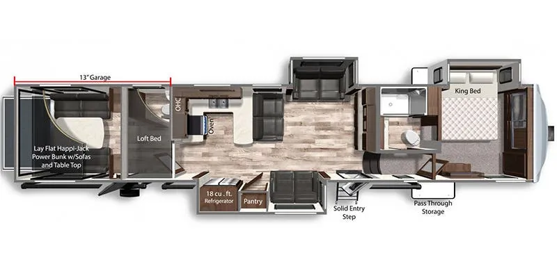 Dutchmen Voltage 4225 floor plan