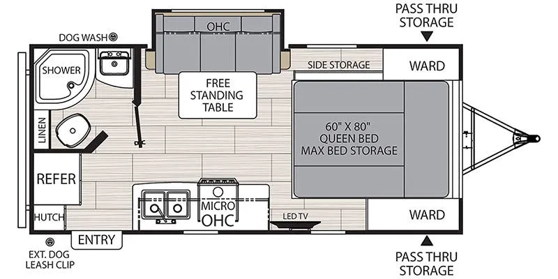 Coachmen Northern Spirit XTR 1840RBX floor plan